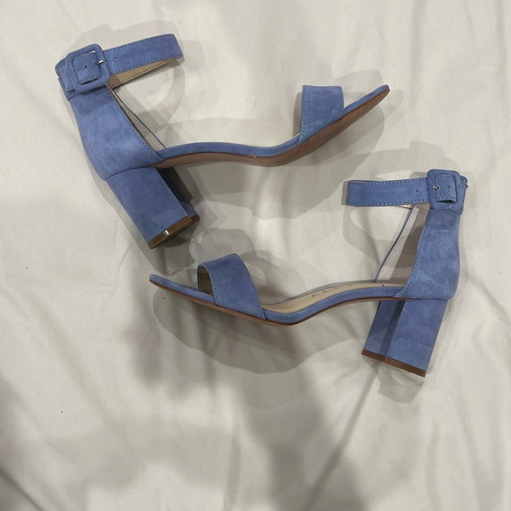 Sole Society Blue Suede Heels